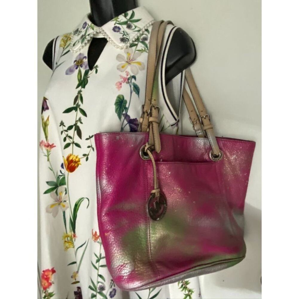 Michael Kors Leather Bag Customized Pink Gold - Picture 9 of 13